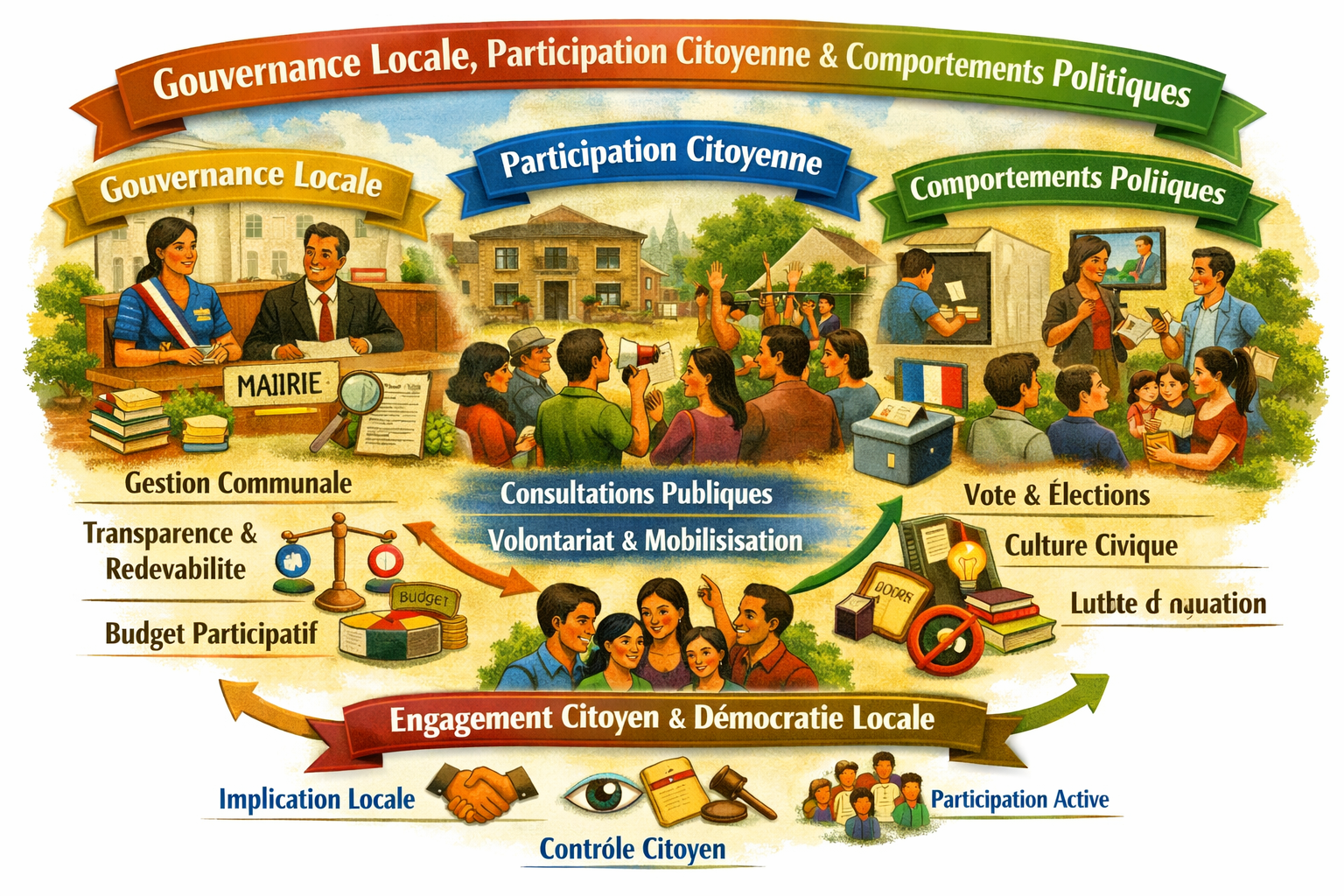 Gouvernance locale, participation citoyenne et comportements politiques